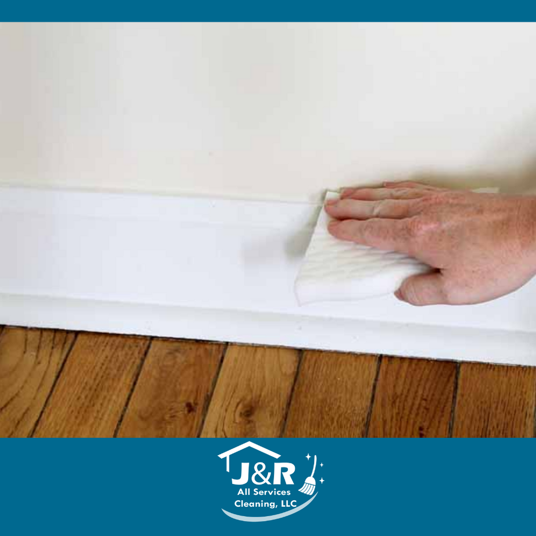 Baseboard detail cleaning